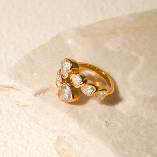 Pulse Heart Open Ring – IG Style Glow | Glisance