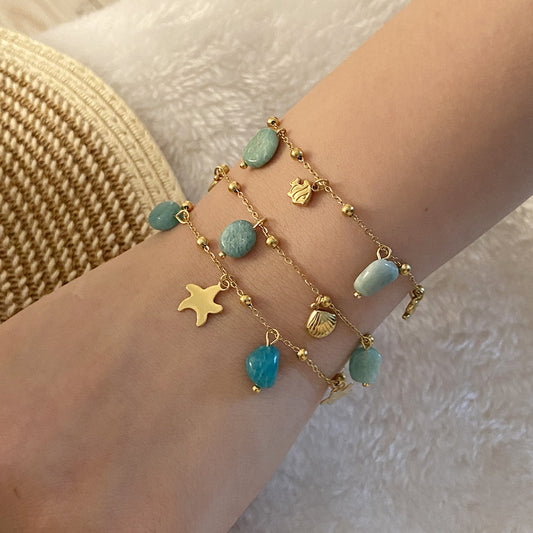 Seawave Charm Bracelet – Fish Tail | Glisance