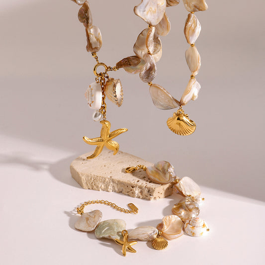 Tropique Shell Set Necklace or Bracelet – Hawaiian Beach Style | Glisance