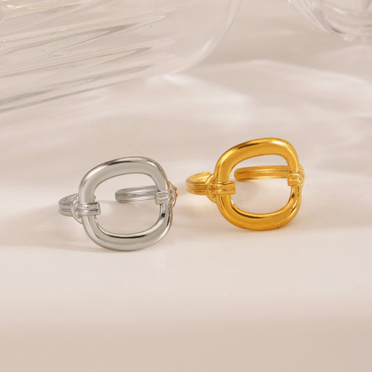 Classic Style Commute Geometric – Open Ring | Glisance