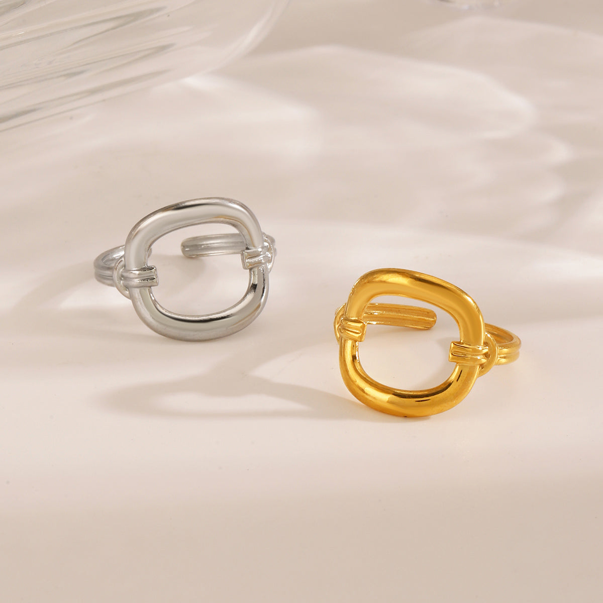 Classic Style Commute Geometric – Open Ring | Glisance