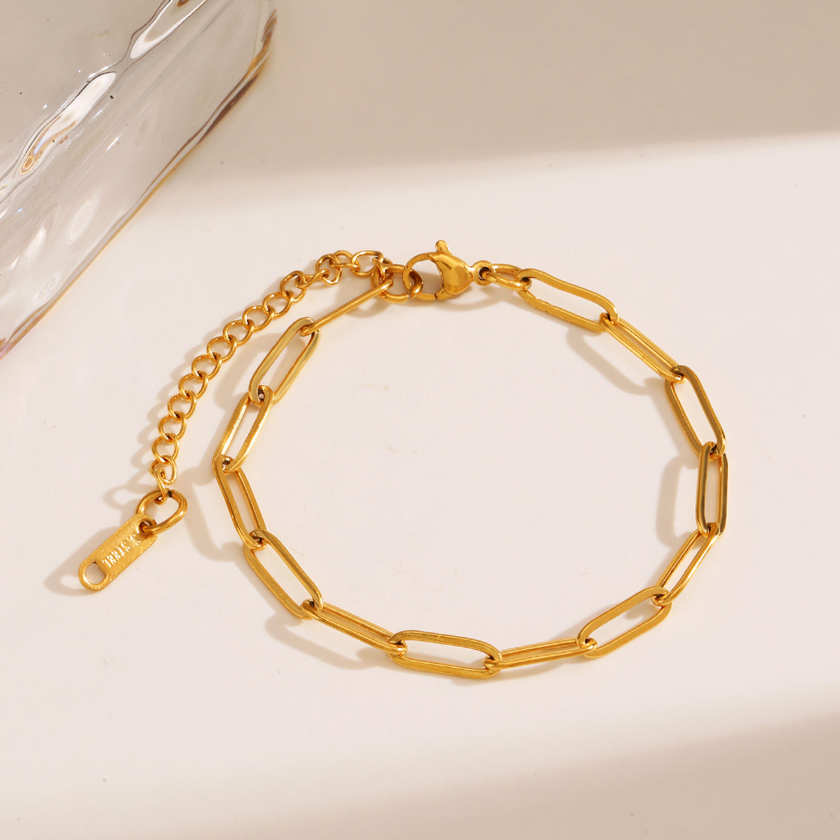 Golden Edit – IG Style Cable Chain Bracelet (18K Gold Plated)