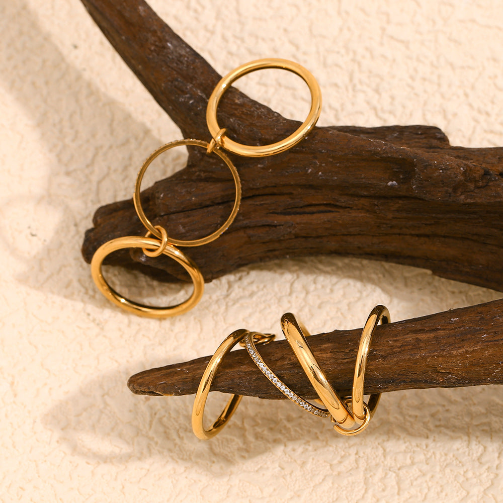 Orbit Circle Ring – IG Style Layered Sparkle | Glisance