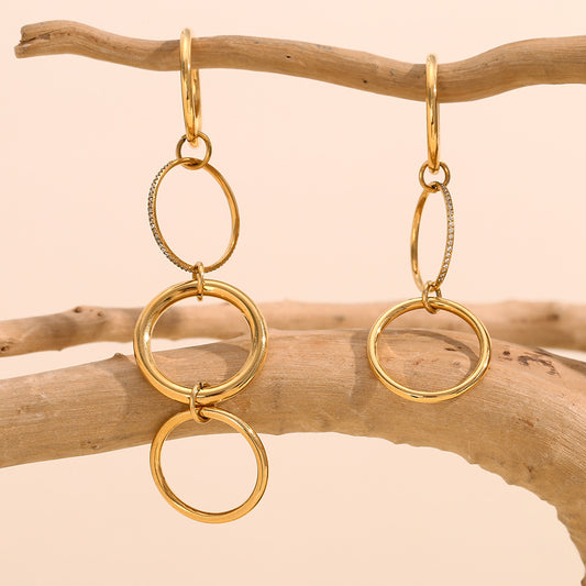 Orbit Circle Ring – IG Style Layered Sparkle | Glisance