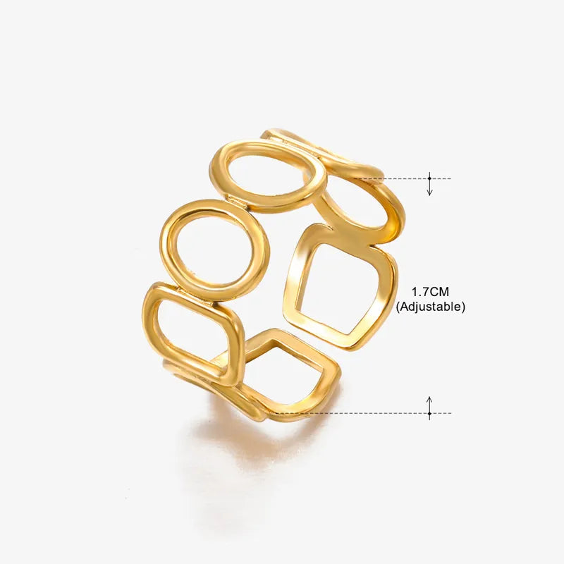 Vibe Geometric Open Ring – Streetwear Cool | Glisance
