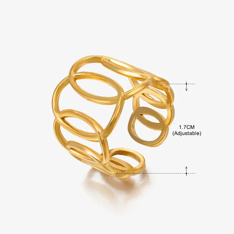 Vibe Geometric Open Ring – Streetwear Cool | Glisance