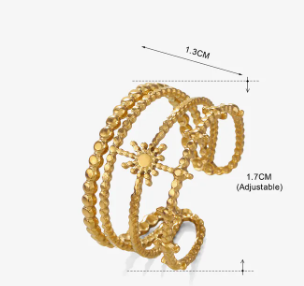 Nova Open Ring – Minimal Star Design | Glisance