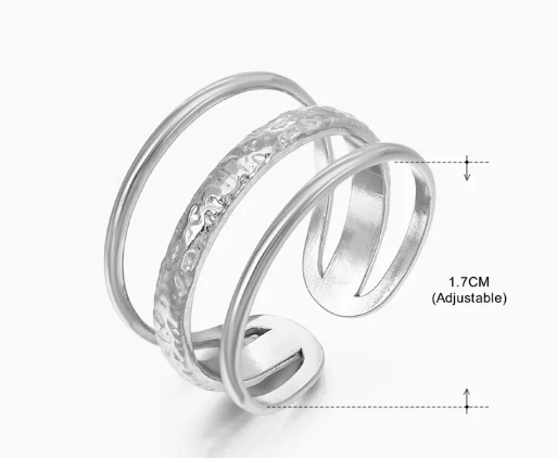 Vertex Ring – Retro Geometric Open Design | Glisance