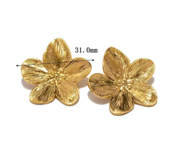 Petal Bloom – Titanium Drop Earrings | Glisance