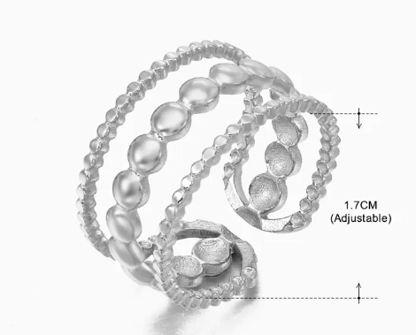 Vertex Ring – Retro Geometric Open Design | Glisance