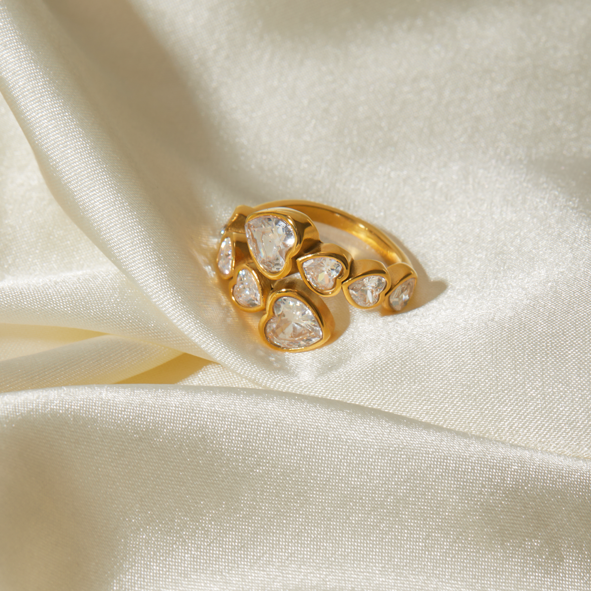 Pulse Heart Open Ring – IG Style Glow | Glisance