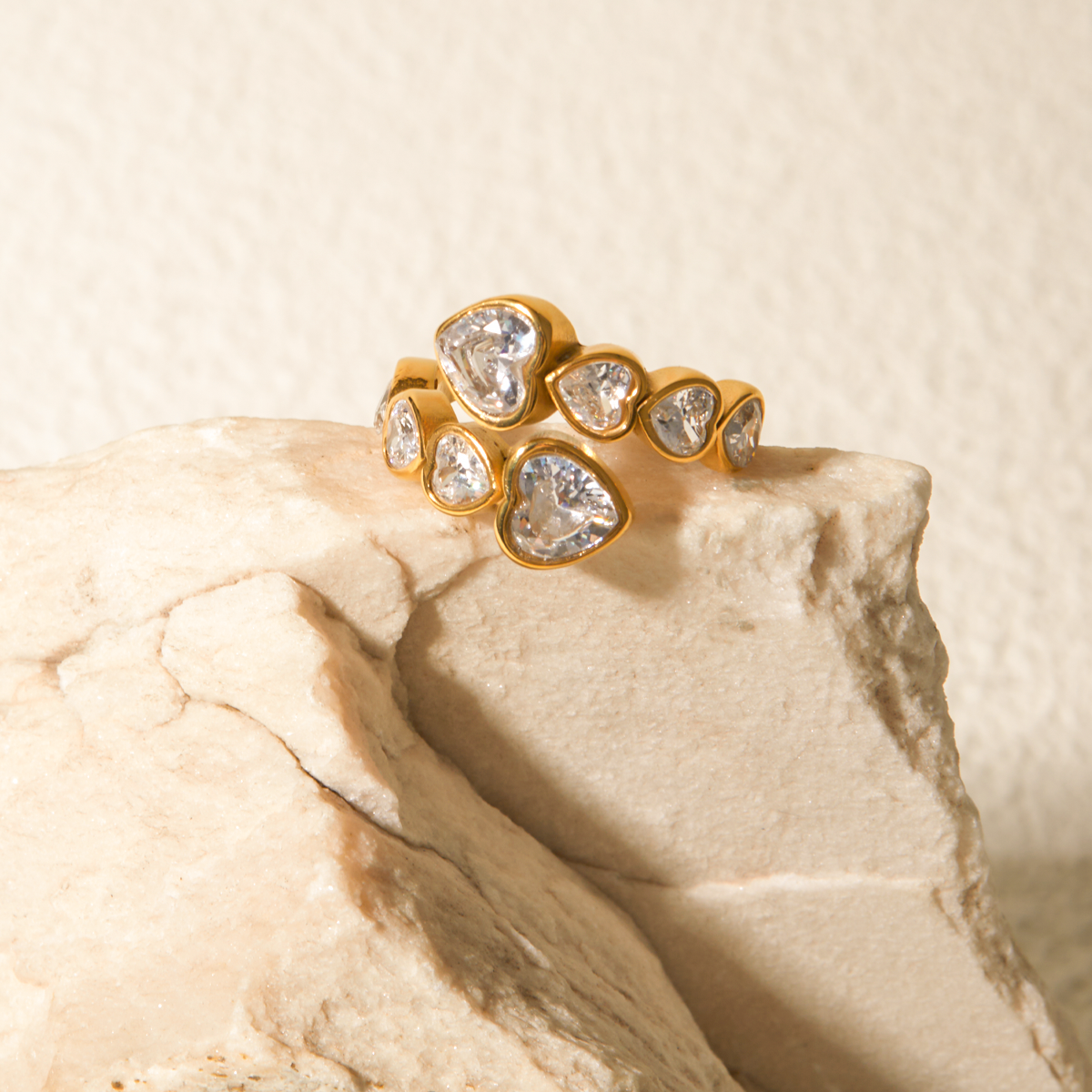 Pulse Heart Open Ring – IG Style Glow | Glisance