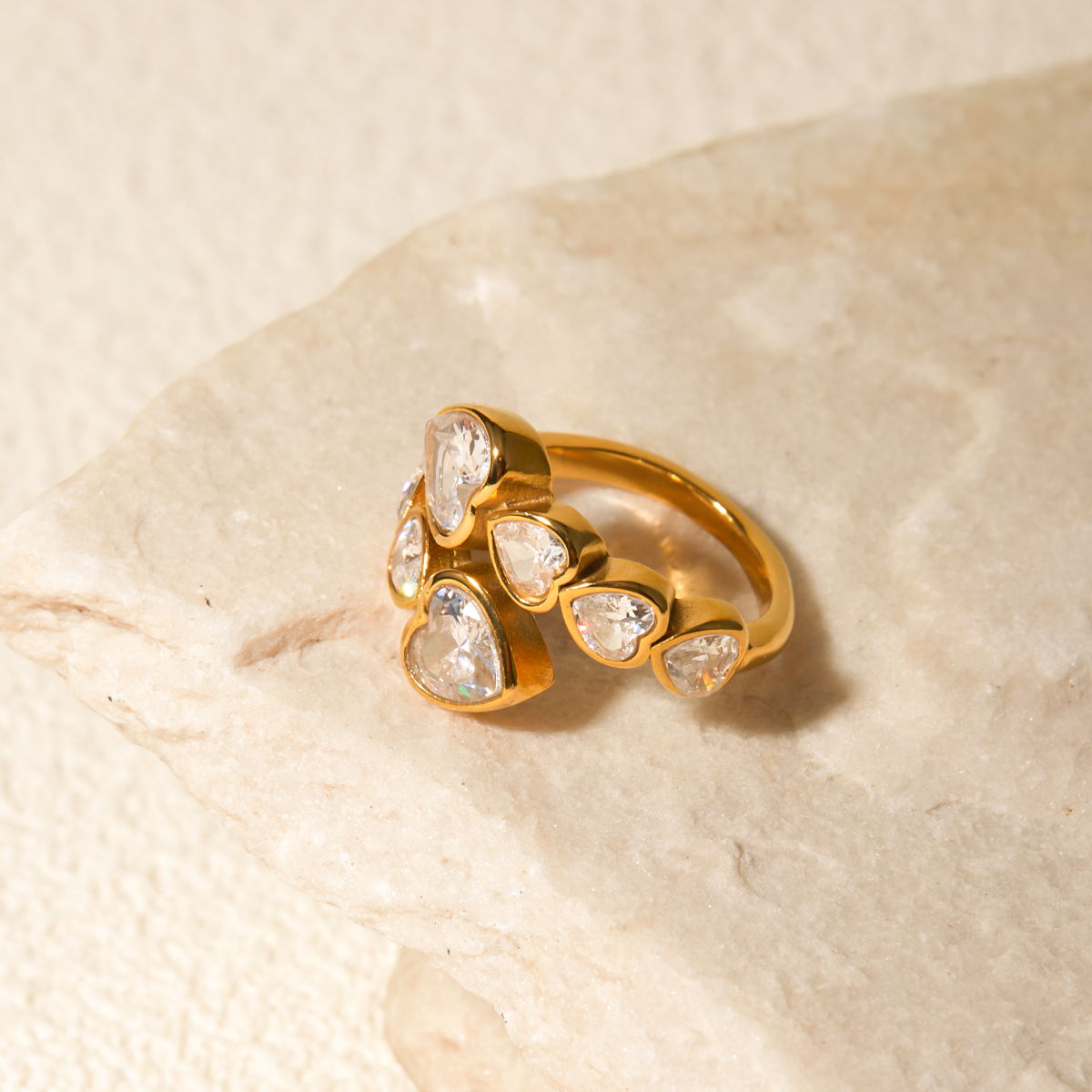 Pulse Heart Open Ring – IG Style Glow | Glisance