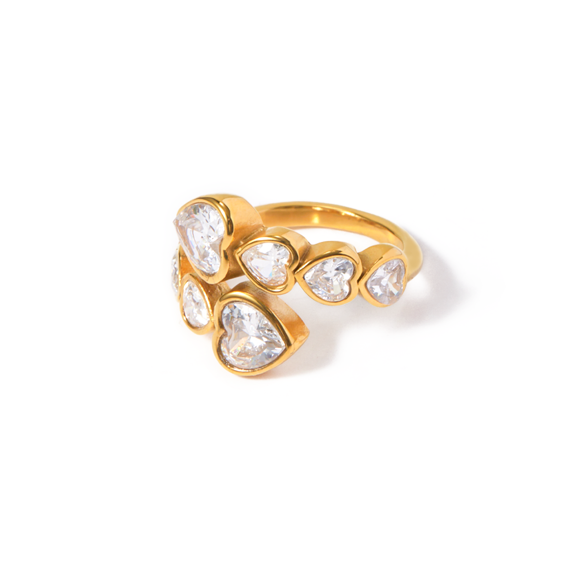 Pulse Heart Open Ring – IG Style Glow | Glisance