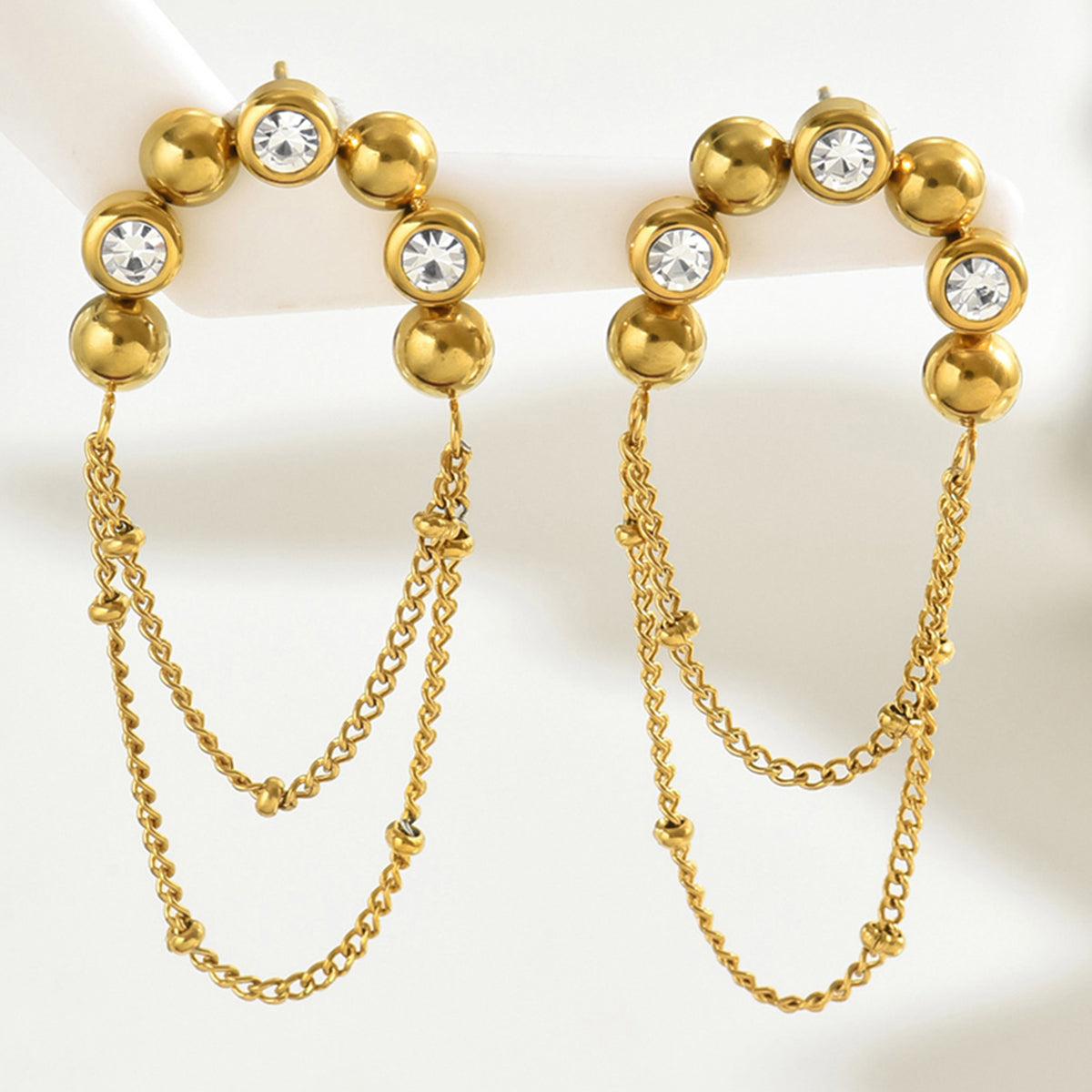 Parisian Tassel – 18K Gold Plated Drop Earrings - Glisance