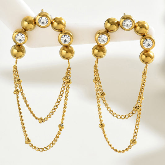 Parisian Tassel – 18K Gold Plated Drop Earrings - Glisance