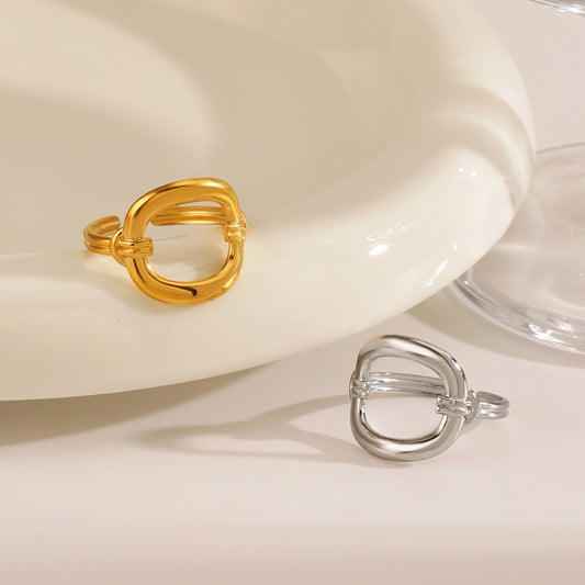 Classic Style Commute Geometric – Open Ring | Glisance