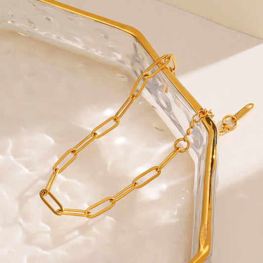 Golden Edit – IG Style Cable Chain Bracelet (18K Gold Plated)