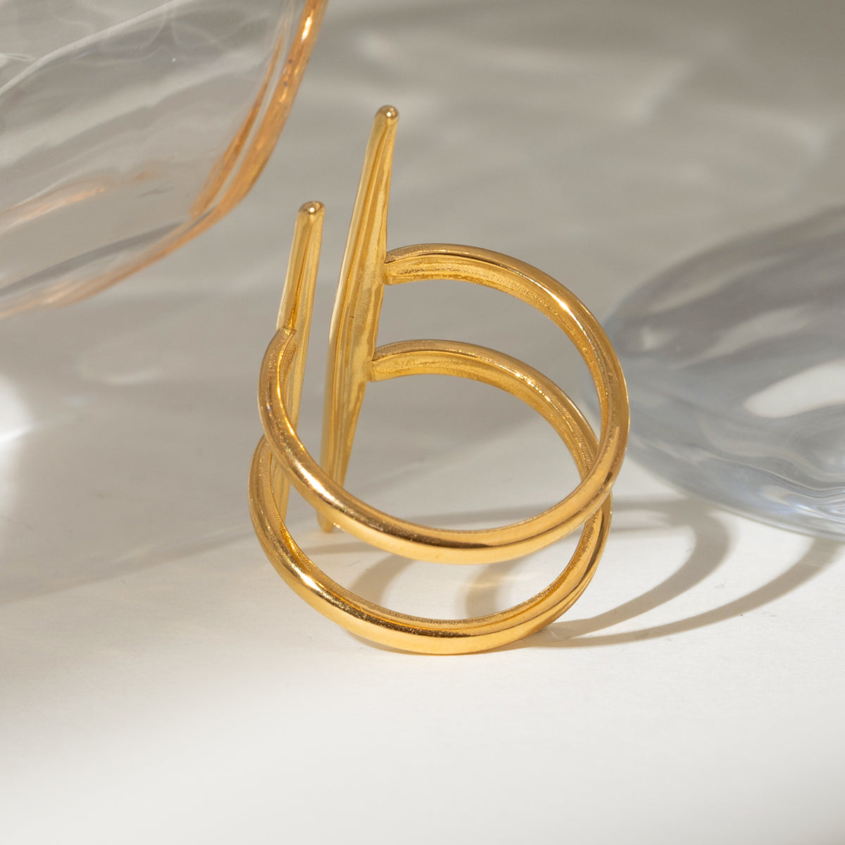 Parallel Grace Ring – Minimal Double Line Band | Glisance