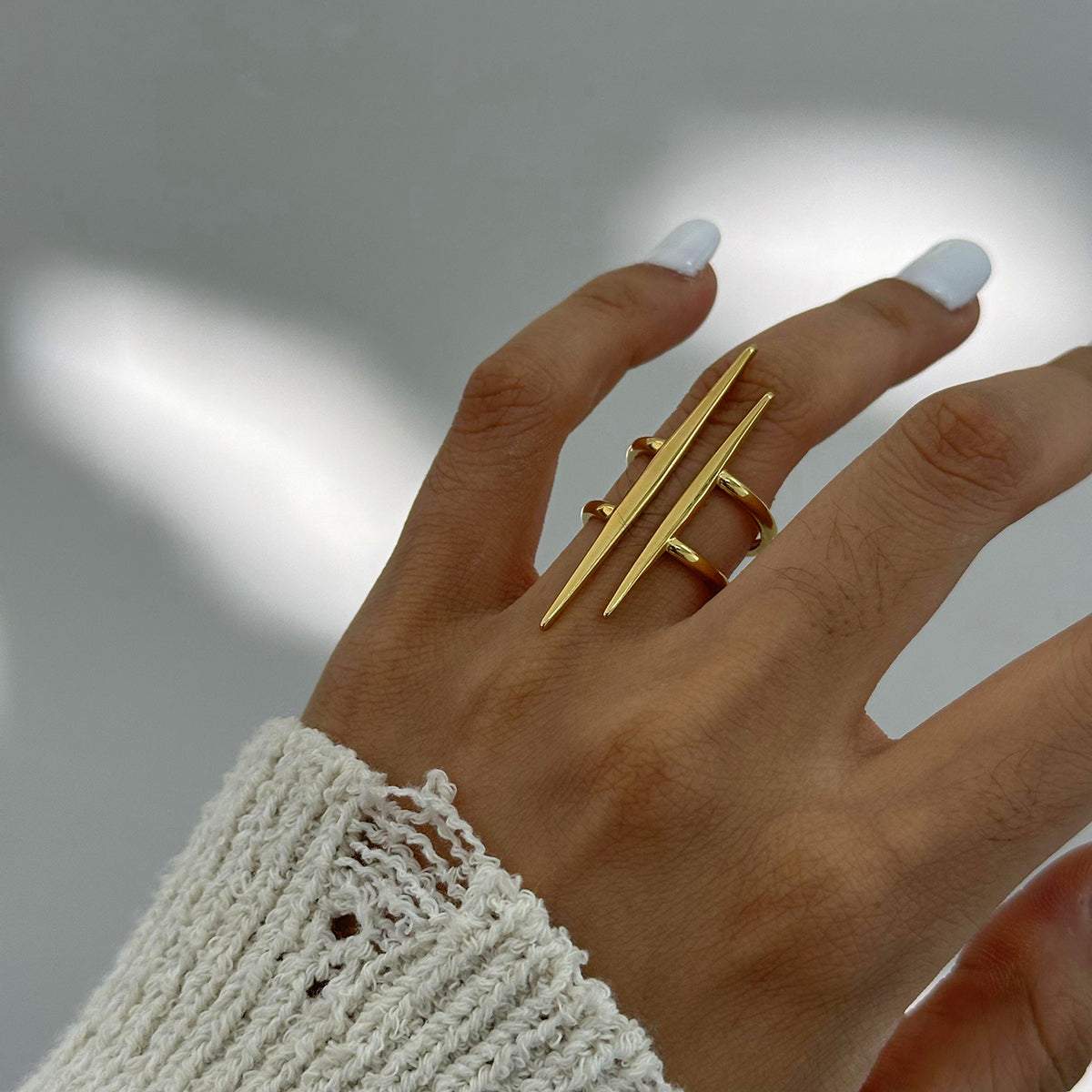 Parallel Grace Ring – Minimal Double Line Band | Glisance