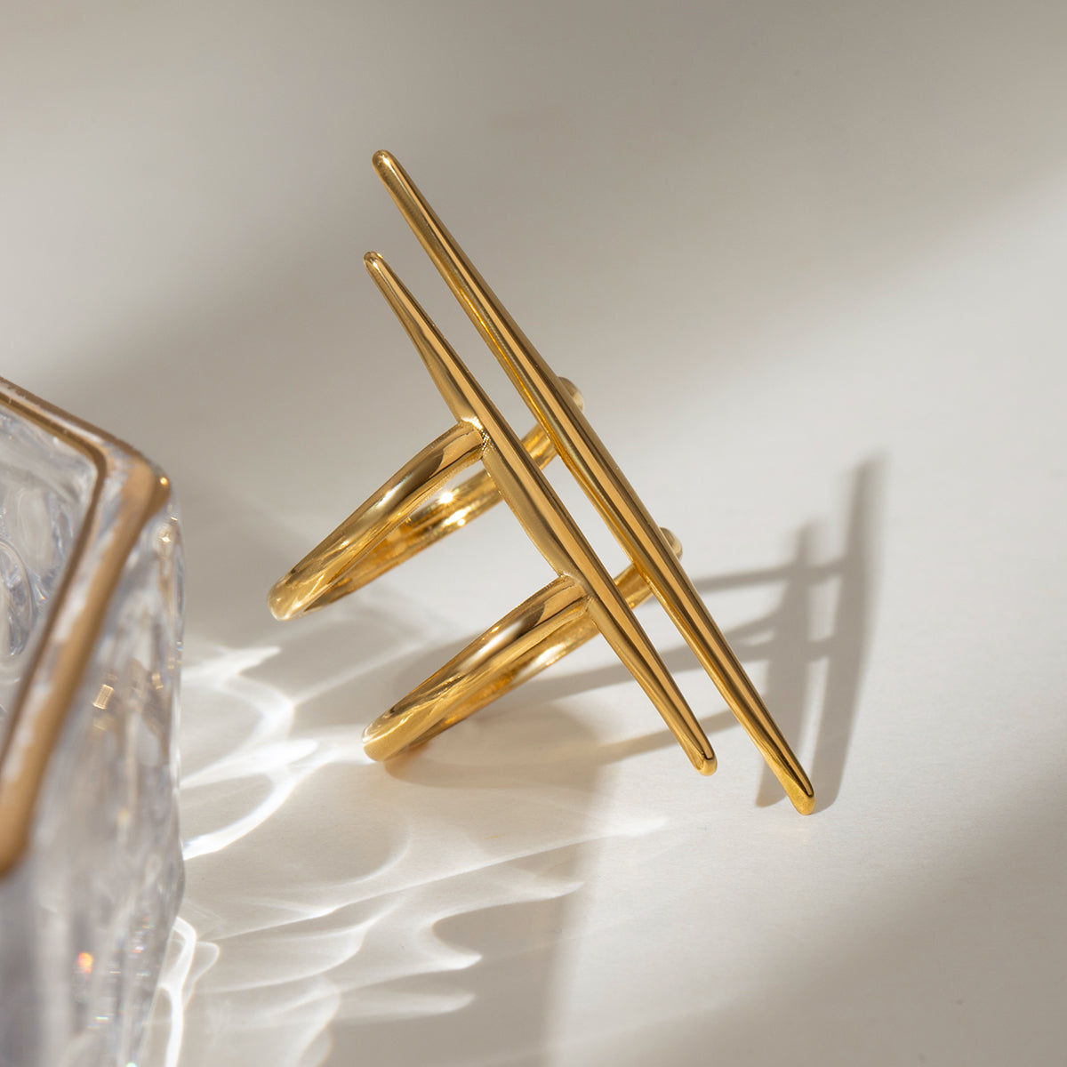 Parallel Grace Ring – Minimal Double Line Band | Glisance