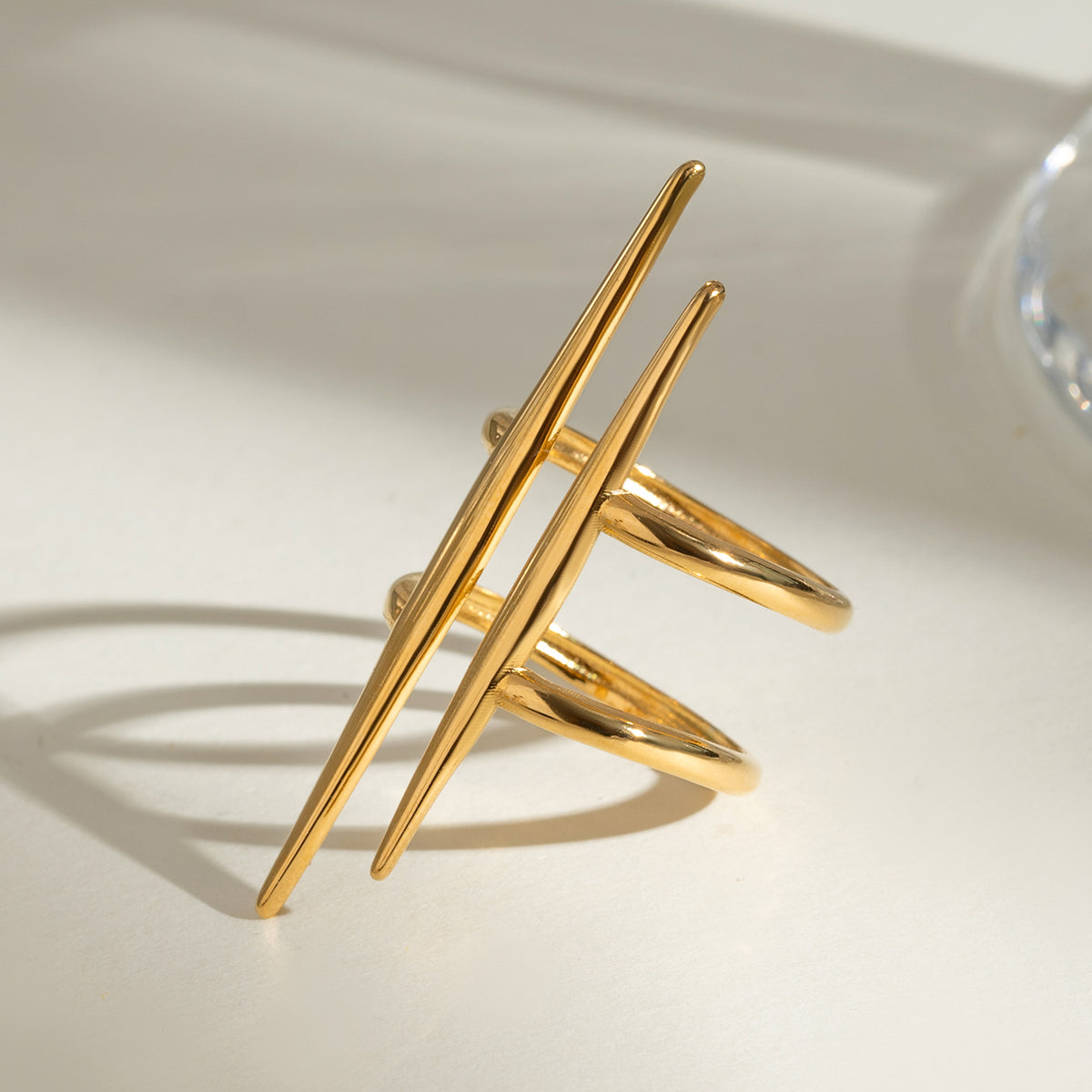 Parallel Grace Ring – Minimal Double Line Band | Glisance