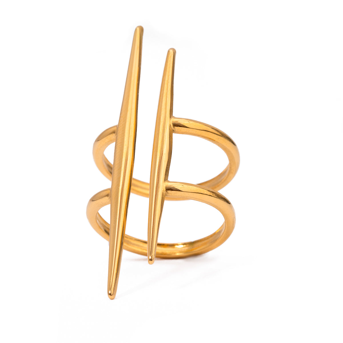 Parallel Grace Ring – Minimal Double Line Band | Glisance