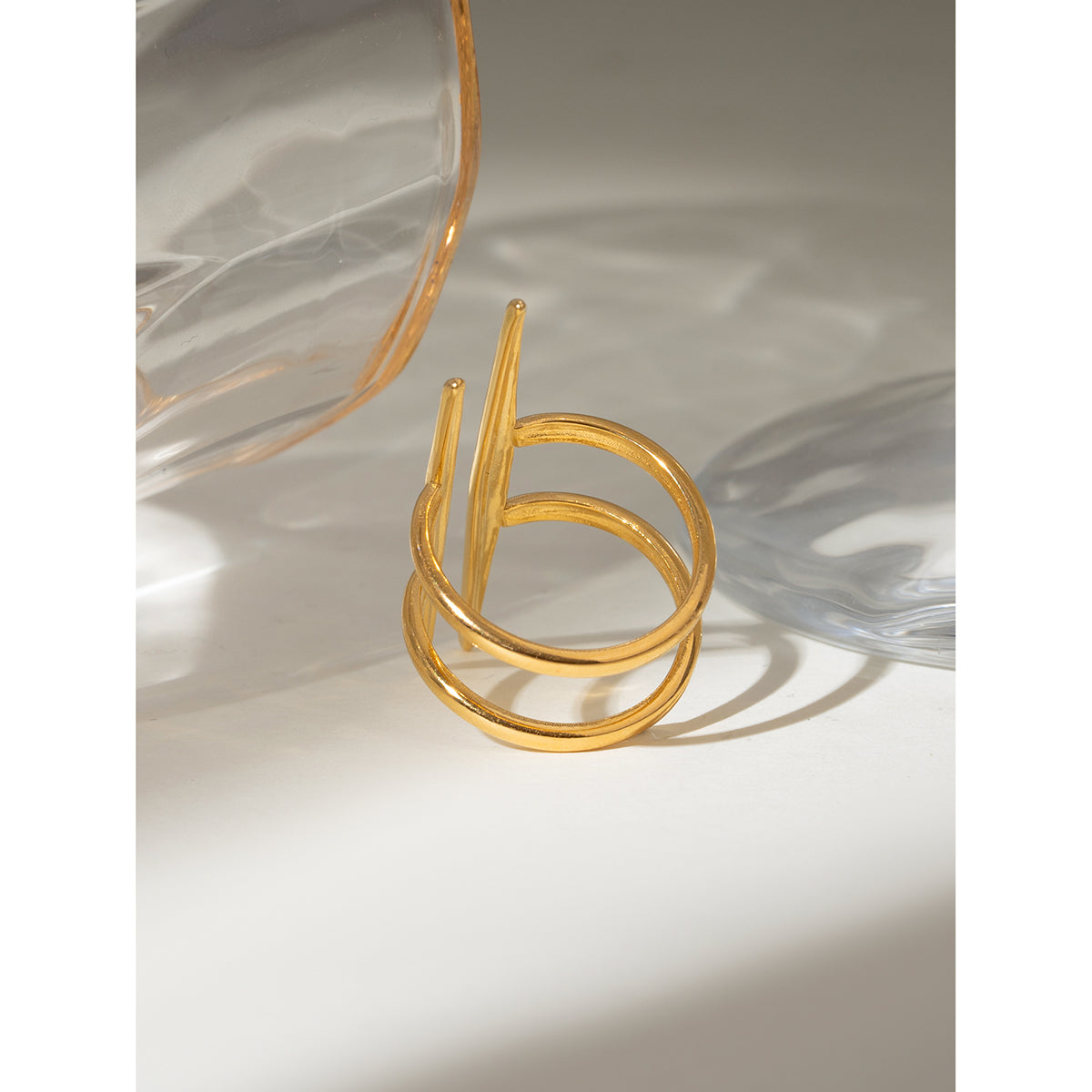 Parallel Grace Ring – Minimal Double Line Band | Glisance