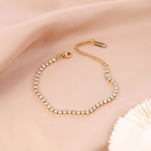 Vera Geometric Bracelet – Gold Shine | Glisance
