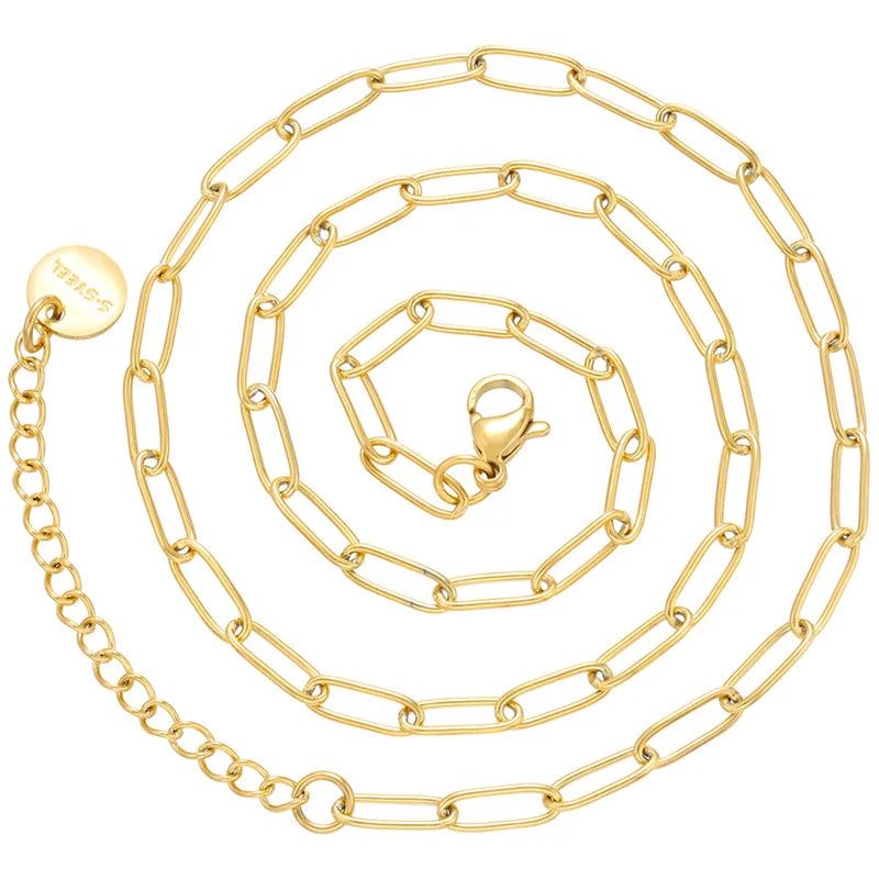 Golden Link – Polished Stainless Steel Chain