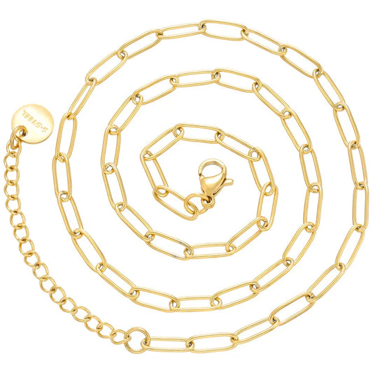 Golden Link – Polished Stainless Steel Chain
