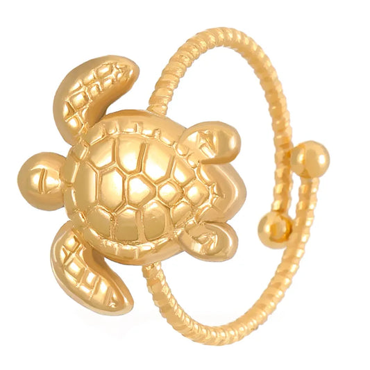Tide Turtle – Hawaiian Beach Open Ring