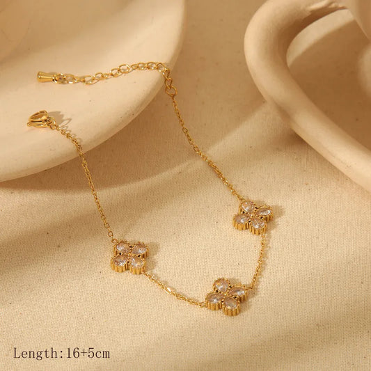Four Leaf Clover Bracelet - Fleur de Chance Bracelet | Glisance