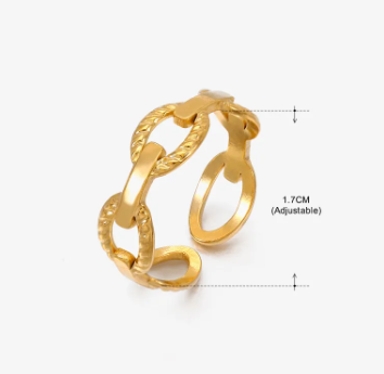 Lunaria Open Ring - Streetwear Design | Glisance