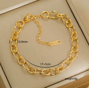 Link Charm Bracelet – Minimal Streetwear | Glisance